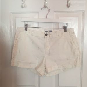 White pineapple shorts